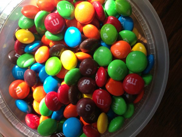 skittles mixed with m&m