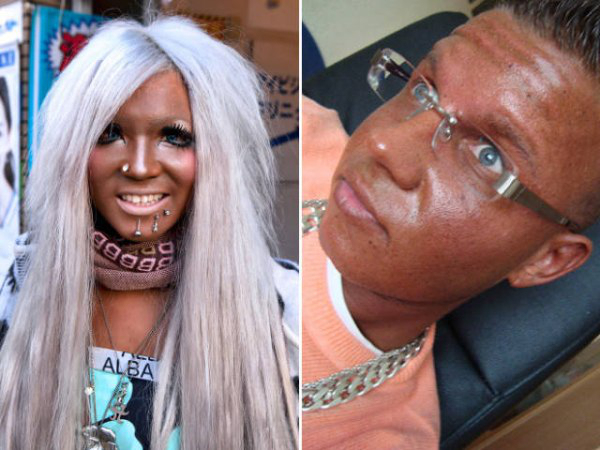 Fake tans that will hardly pass as human