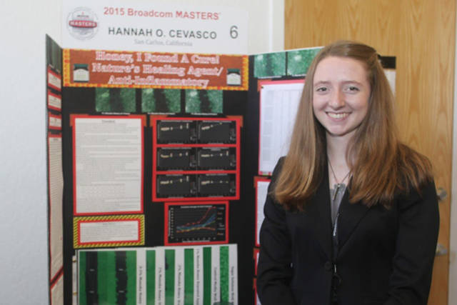 Hannah Cevasco (14)

Hannah tested various diluted concentrations of honey on damaged skin cells and found that the mixture with 1% honey showed a significant effect on cell improvement.