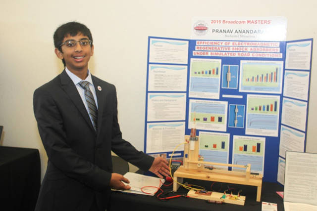 Hari Anandarao (14)

Hari built his own set of regenerative shock absorbers that helps cars store energy in the form of heat, making them more energy efficient.