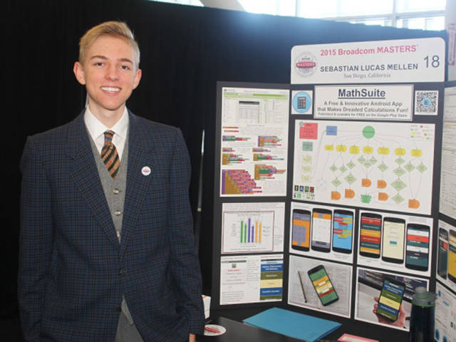 Sabastian Mellen (14)

Winner of the $10,000 prize, Sabastian designed an app called MathSuite that “makes calculations fun.” He made sure the app doesn’t consume too much memory and is easy on battery life, and you can download it on Google Play.