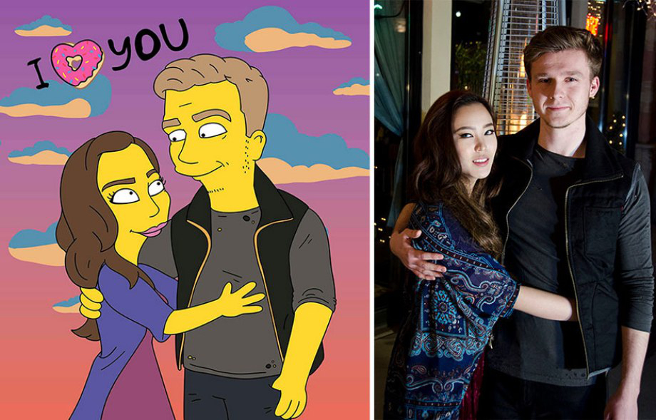 Artist Creates Simpson Characters From His Own Friends