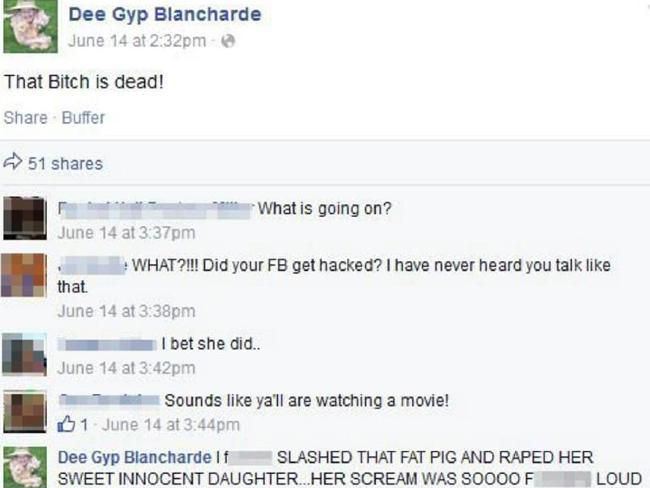 facebook dee gyp blancharde - Dee Gyp Blancharde June 14 at pm @ That Bitch is dead! Buffer 51 What is going on? June 14 at pm What?!!! Did your Fb get hacked? I have never heard you talk that June 14 at pm I bet she did.. June 14 at pm Sounds ya'll are w