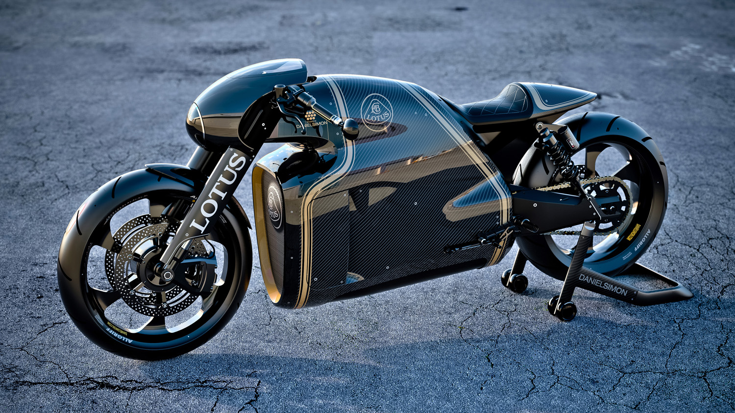 A Lotus C-01 (designed by the same guy as the Tron light cycle)