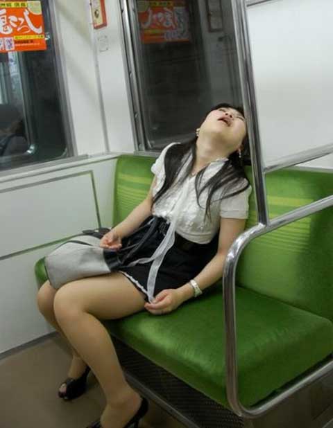 Awkward Funny Photos Of People Sleeping In Public
