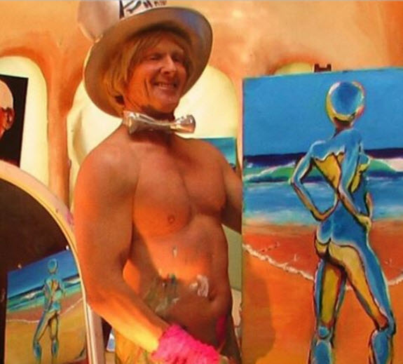 Creative Artist Uses His Dick To Paint Portaits