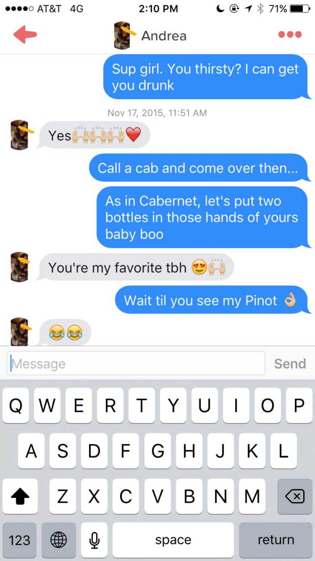 Dude Joins Tinder As A Bottle Of Wine And Basic Girls ABSOLUTELY LOVE HIM