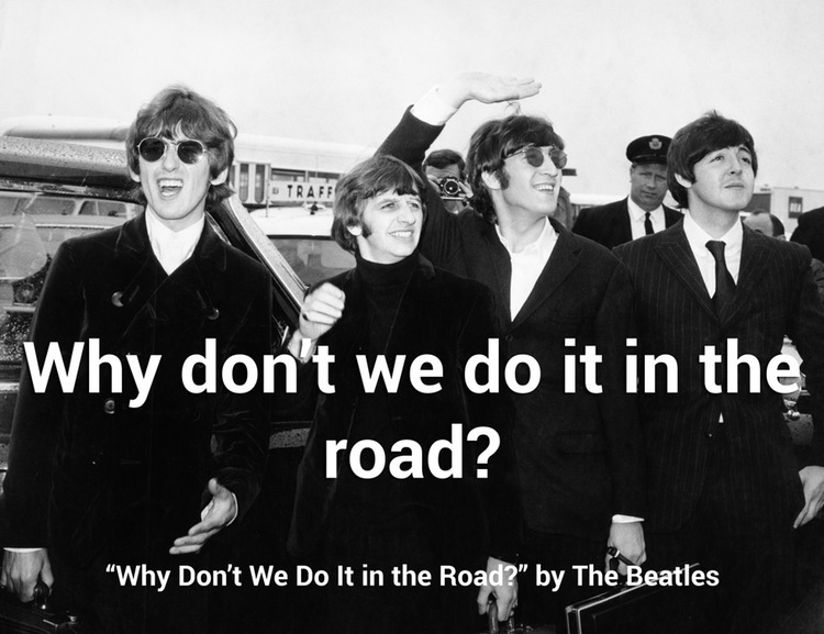 1966 beatles revolver - Why don't we do it in the road? "Why Don't We Do It in the Road?" by The Beatles