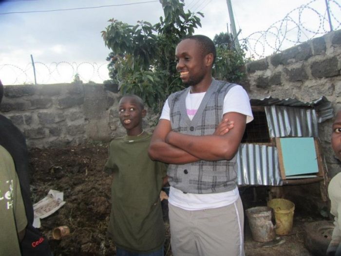 This is our good man, Anthony Omari who has always been trying his best to be a role model for the children.