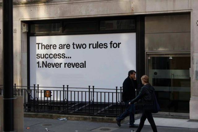 there are two rules for success - There are two rules for success... 1. Never reveal