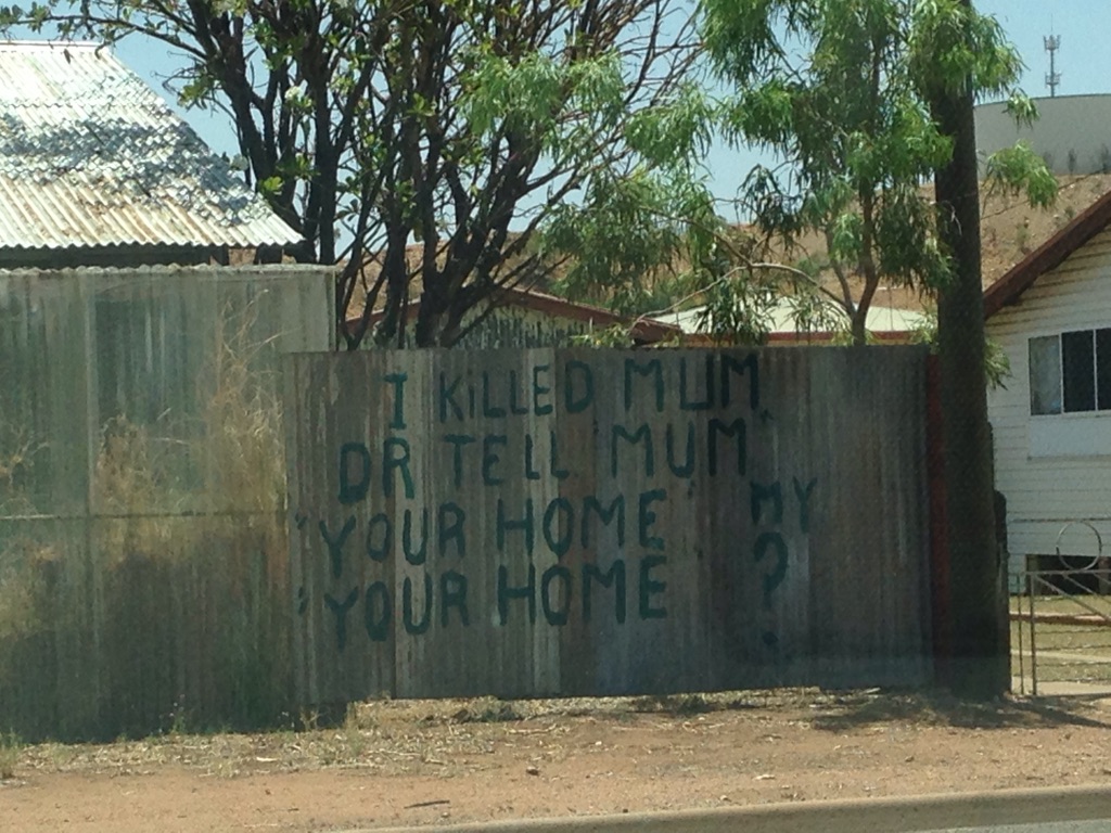 Drove past a house today with this painted all over it.