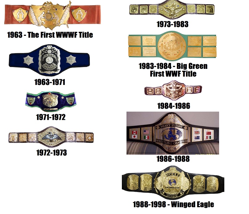 WWE Championship Titles Over The Years