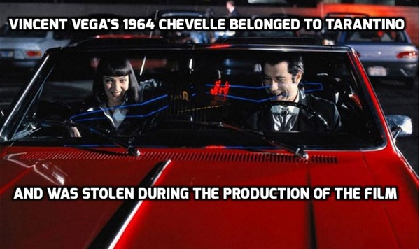 pulp fiction malibu - Vincent Vega'S 1964 Chevelle Belonged To Tarantino 111111 And Was Stolen During The Production Of The Film
