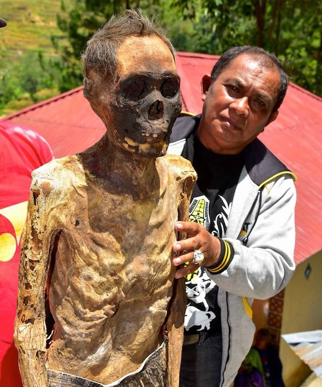 In Toraja, it’s customary to feed one’s deceased relative every day