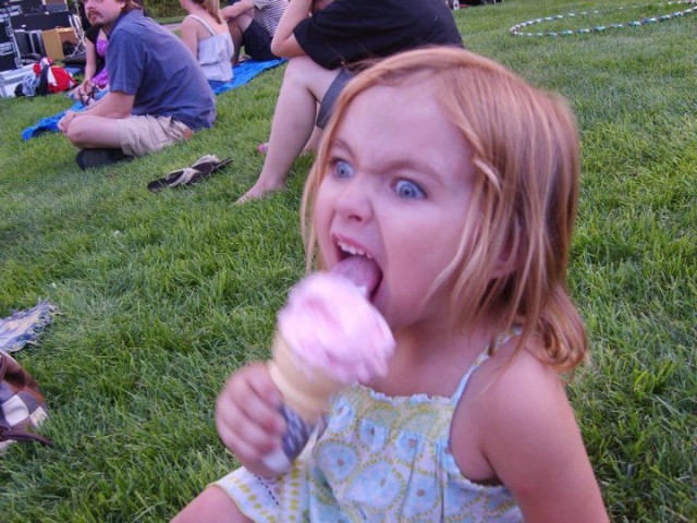 crazy ice cream kid