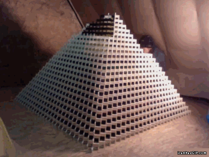 pyramid collapse gif