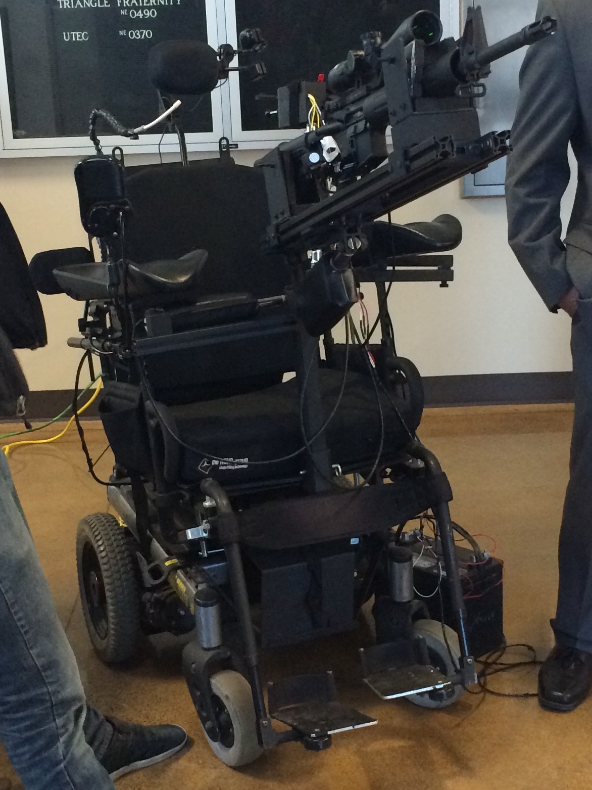 Stephen Hawking Wheelchair Gun