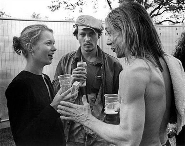 Kate Moss, Johnny Depp & Iggy Pop