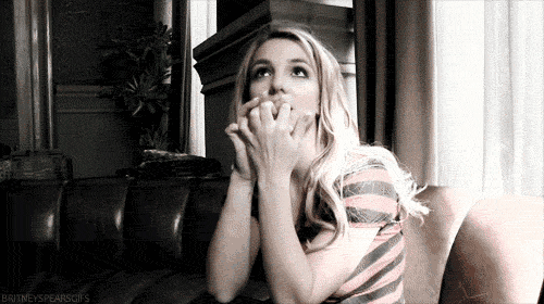 Britney Spears can’t stop chewing her nails.