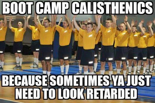 navy boot camp funny - Boot Camp Calisthenics Because Sometimes Ya Just Need To Look Retarded