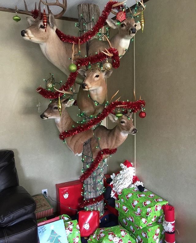 Redneck Christmas Tree. I actually know these people.