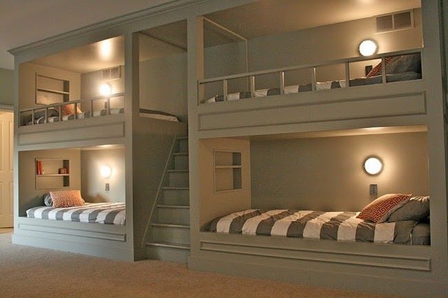 These fun, space-saving guest bunks