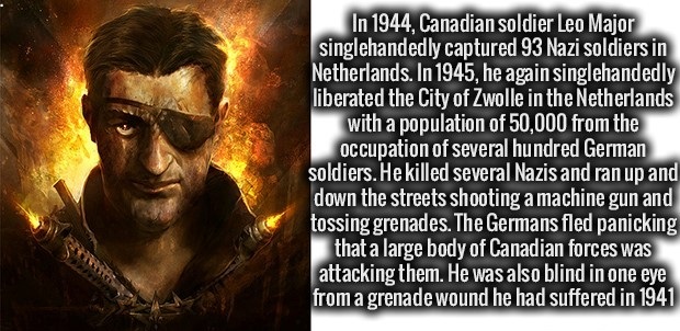 film - In 1944, Canadian soldier Leo Major singlehandedly captured 93 Nazi soldiers in Netherlands. In 1945, he again singlehandedly liberated the City of Zwolle in the Netherlands with a population of 50,000 from the occupation of several hundred German…