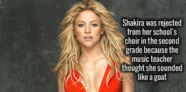 fact shakira full hd - Shakira was rejected from her school's choir in the second grade because the music teacher thought she sounded a goat