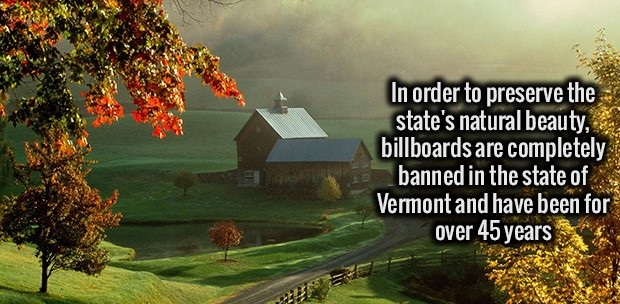 gregorian i ll find my way home - In order to preserve the state's natural beauty, billboards are completely banned in the state of Vermont and have been for over 45 years