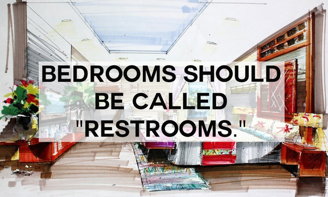 Name - Bedrooms Should Be Called W "Restrooms.".