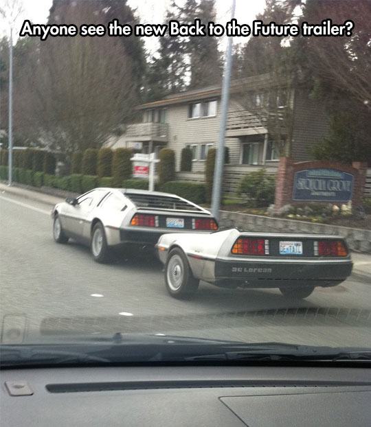 back to the future funny - Anyone see the new Back to the Future trailer? Lorean