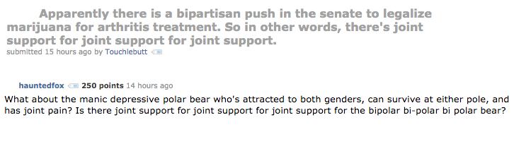 latex list - Apparently there is a bipartisan push in the senate to legalize marijuana for arthritis treatment. So in other words, there's joint support for joint support for joint support. submitted 15 hours ago by Touchlebutt hauntedfox 250 points 14 ho