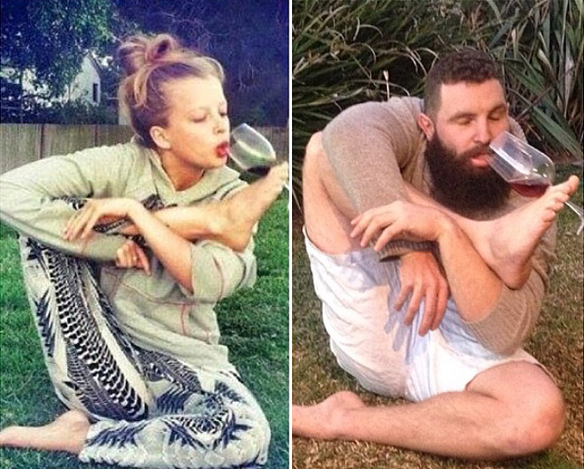 Guy Recreates Female Tinder Pics And They're Glorious