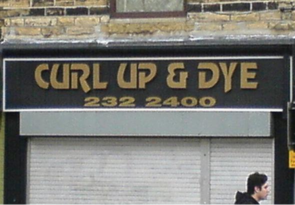 funny name funny business names - Curl Up & Dye