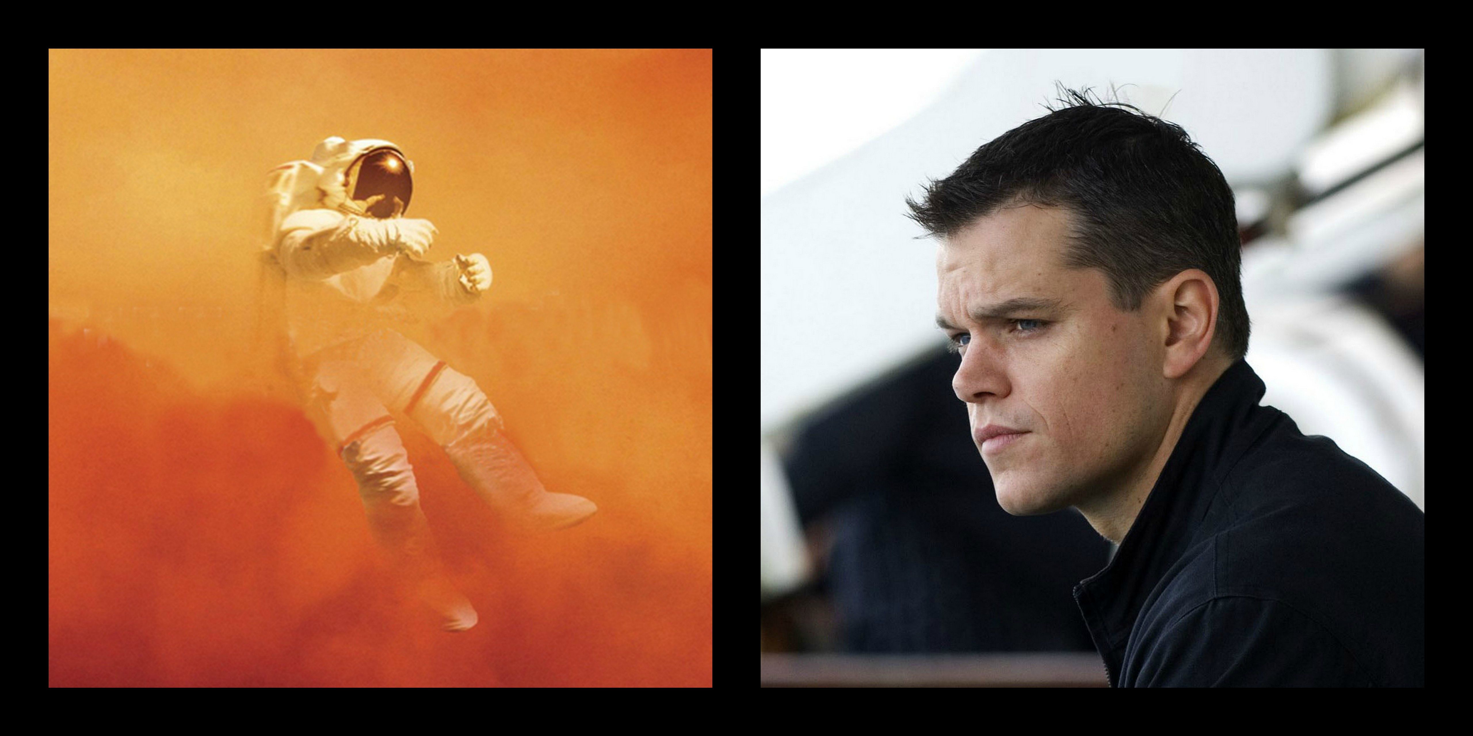" The Martian"- Based on "The Martian" by Andy Weir, this movie will follow Mark Watney Matt Damon as he becomes stranded alone on Mars and must improvise in order to survive. It's "Apollo 13" meets "Cast Away". Release date: November 25th