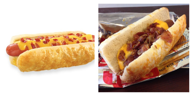 Sonic's Ultimate Cheese and Bacon Cheesy Bread Dog
