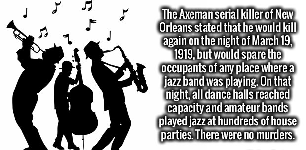 jazz band png - The Axeman serial killer of New Orleans stated that he would kill again on the night of , but would spare the occupants of any place where a jazz band was playing. On that night, all dance halls reached capacity and amateur bands played ja
