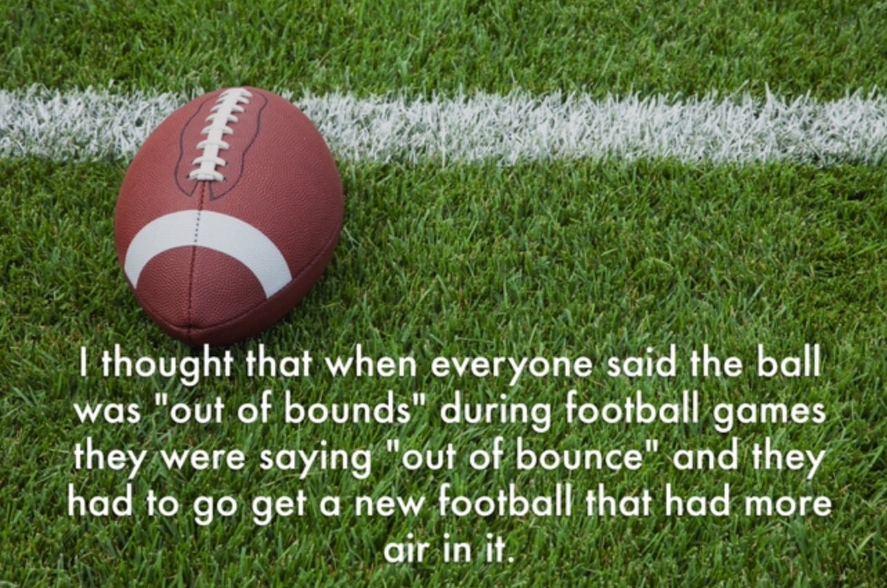 football field clip art - I thought that when everyone said the ball was "out of bounds" during football games they were saying "out of bounce" and they had to go get a new football that had more air in it.