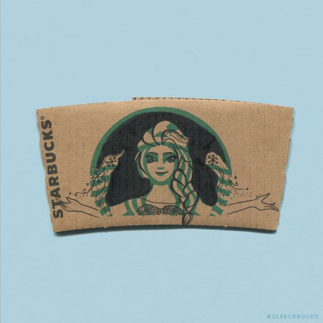 Artist Turns Starbucks Mermaid Into Pop Culture Characters