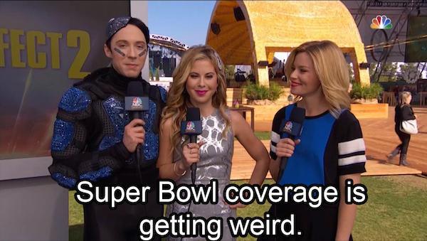 event - Fect Super Bowl coverage is getting weird.