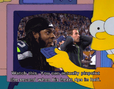 super bowl xlix memes - Watch this. You can actually pinpoint the second when his heart rips in half.