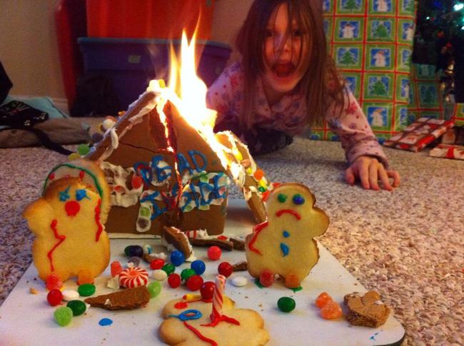 gingerbread house fail