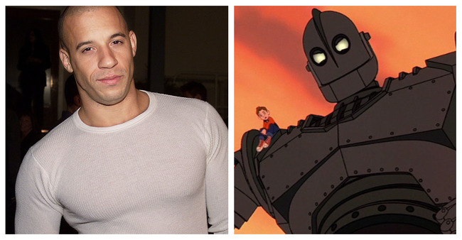 Vin Diesel as the Iron Giant