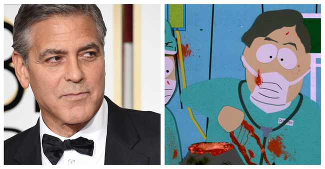 George Clooney as Dr. Gouache on South Park