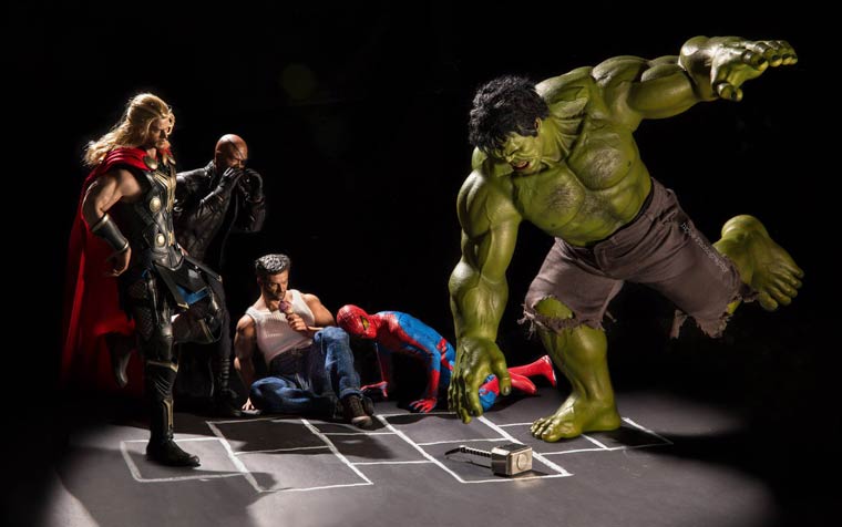 Toy Photographer Captures Superheroes in Hilarious Situations