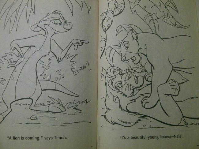 lion king coloring pages - w "A lion is coming," says Timon. It's a beautiful young lionessNala!