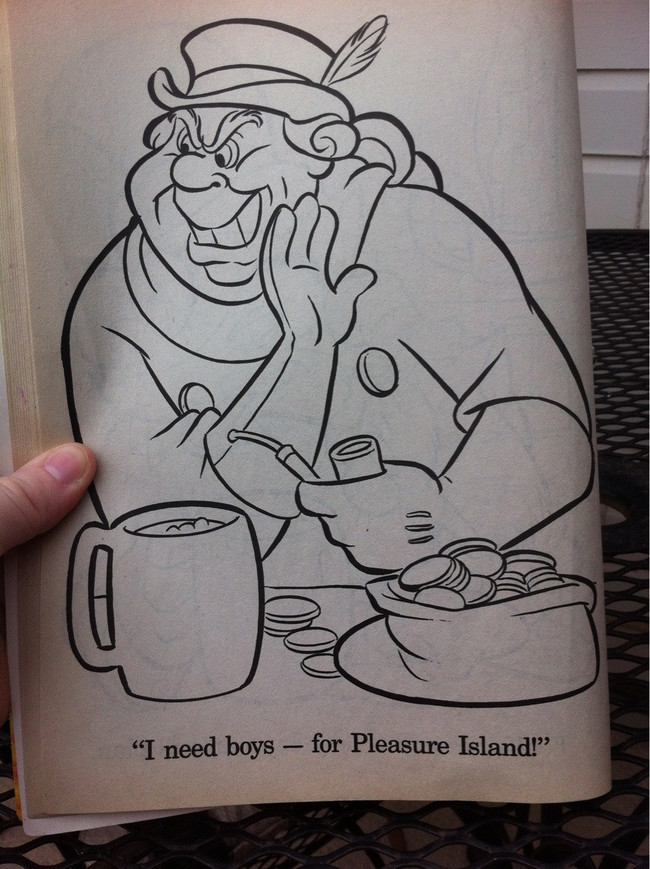 childrens books innuendo - "I need boys for Pleasure Island!