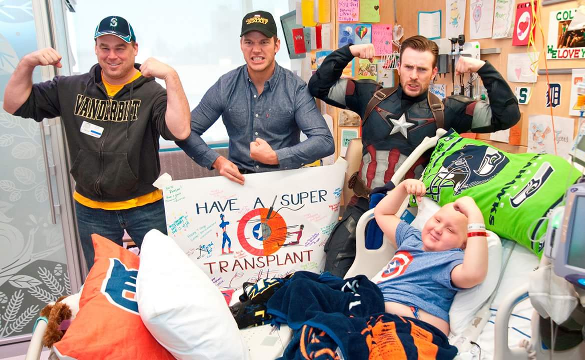 Chris Pratt and Chris Evans Visit Seattle Children's Hospital