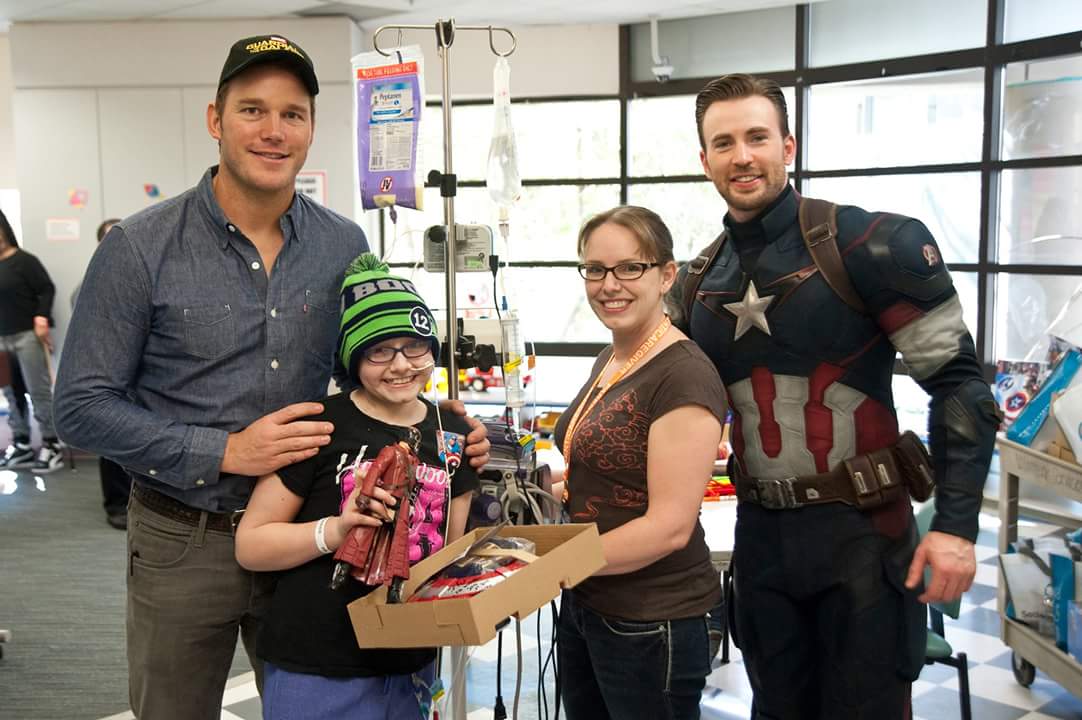 Chris Pratt and Chris Evans Visit Seattle Children's Hospital