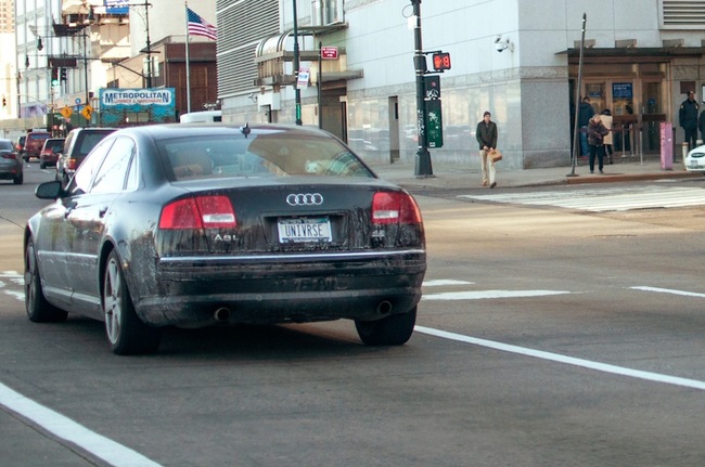 UNIVRSEâ€”Who could possibly have this vanity plate?